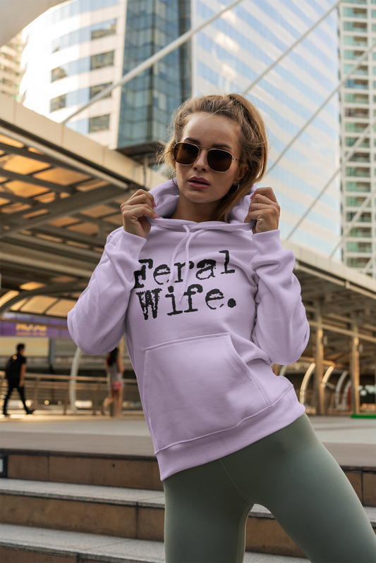 Feral Wife Hoodie - Unisex Heavy Blend™ Sweatshirt for Casual Style