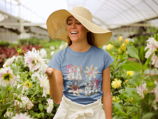 Floral Mama T-Shirt - Perfect Gift for Moms