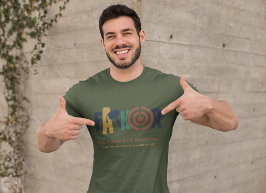 FaTHOR "Father: Like a Dad, But Mightier" Unisex Jersey Short Sleeve T-Shirt