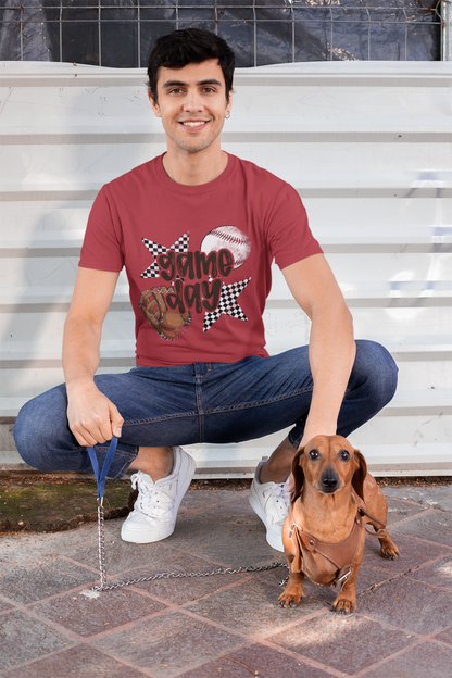 Game Day Unisex Jersey Tee - Perfect for Baseball Fans, Sports Events, Tailgating, Birthdays, or Game Nights
