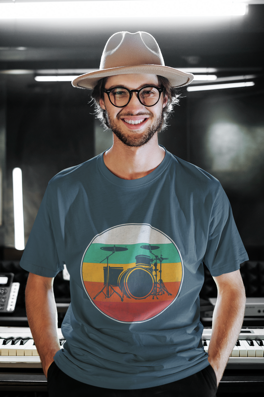 Rasta Drummer Tee - Unisex Jersey Short Sleeve Shirt, Music Lover Gift, Festival Wear, Reggae Vibe, Cool Band Tee, Birthday Gift