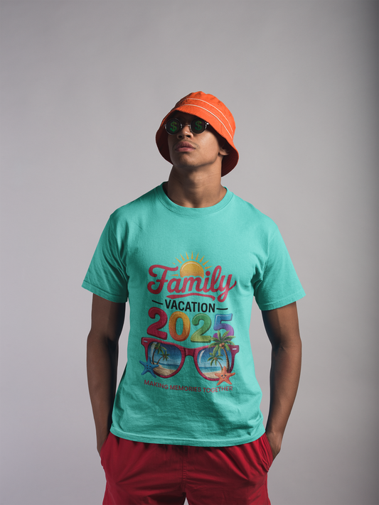 Family Vacation 2025 Tee - Unisex Jersey Short Sleeve, Summer Shirts, Family Reunion Apparel, Vacation T-Shirts, Memorable Moments