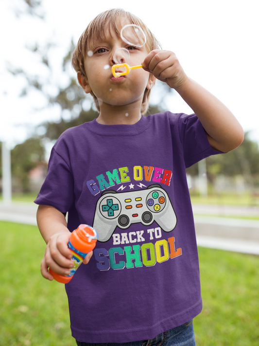 Game Over Back to School Tee for Kids