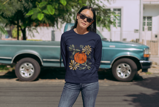 Autumn Pumpkin Long Sleeve Tee