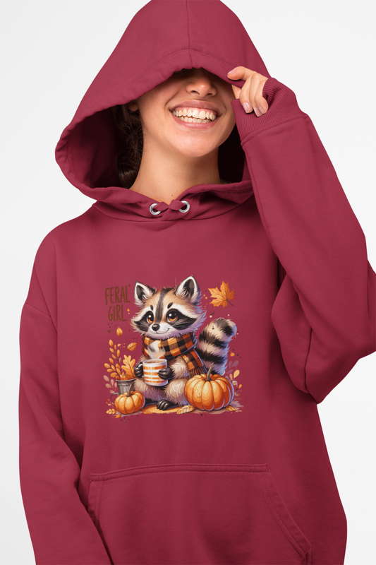 Autumn Feral Raccoon Hoodie