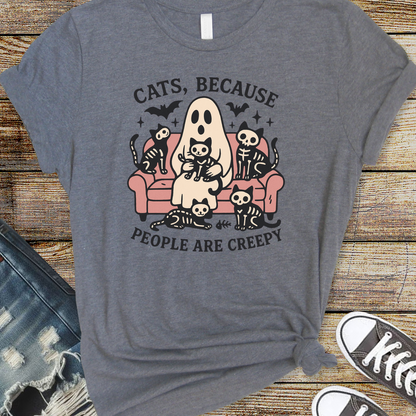 Cats because People are Creepy Bella Canvas Unisex Tee