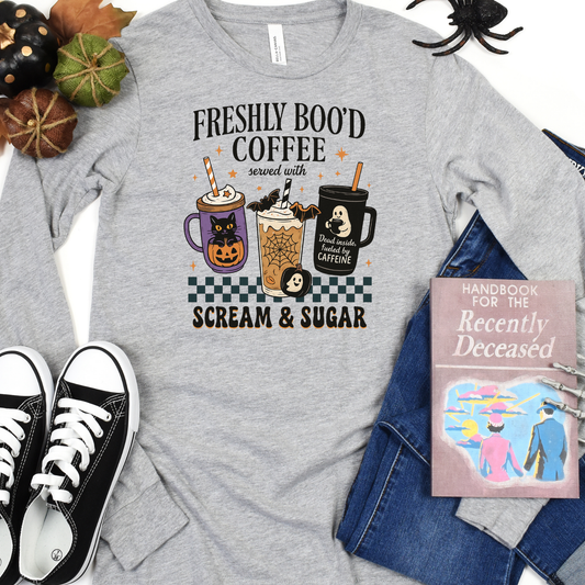 Freshly Boo'd Coffee Long Sleeve Tee