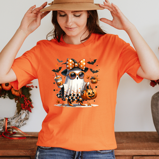 Halloween Ghost Short Sleeve Tee