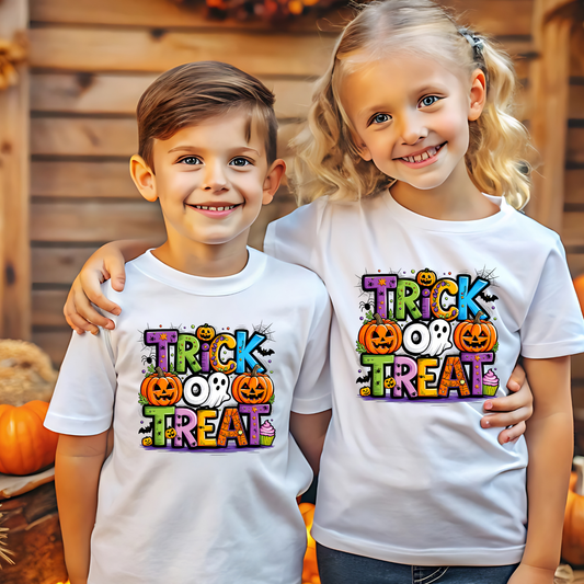 Halloween Youth Short Sleeve Tee, Trick or Treat