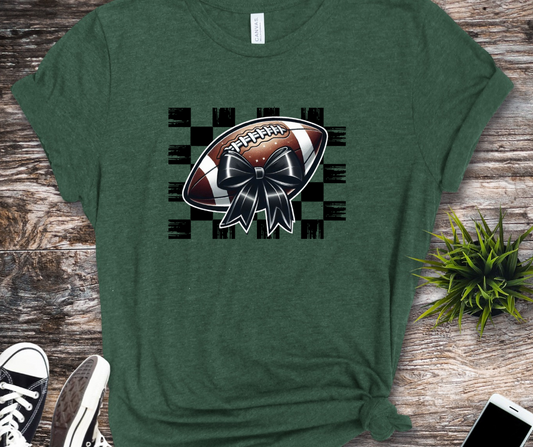 Football Checkered Pattern Tee