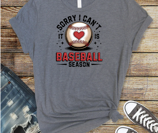 I can't it's Baseball Season- Gildan Softstyle Tee