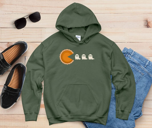 Thanksgiving Pumpkin Pie Pacman Hoodie