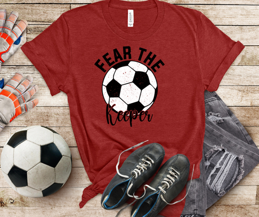 Fear the Keeper Soccer Tshirt Gildan Softstyle