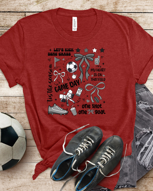 Soccer Game Day Collage Bella Canvas Tee