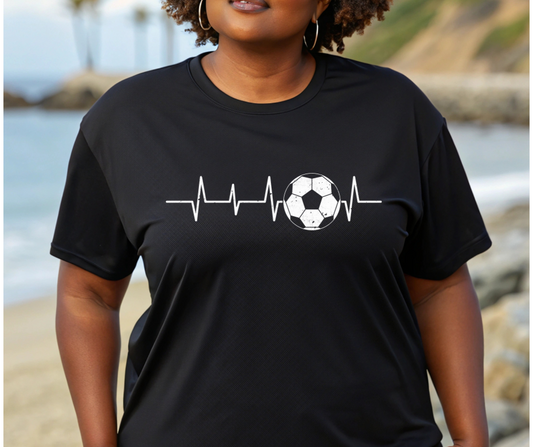 Soccer Heartbeat Gildan Softstyle Tee