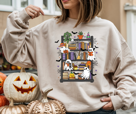 Ghost Library Gildan Crewneck Sweatshirt
