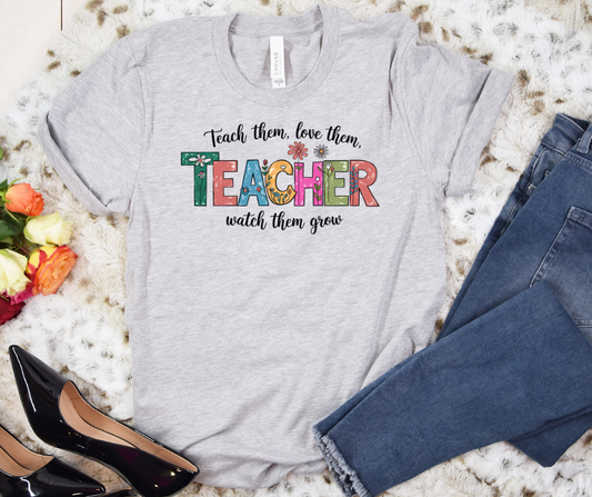 Teach Them, Love Them Bella Canvas Tshirt