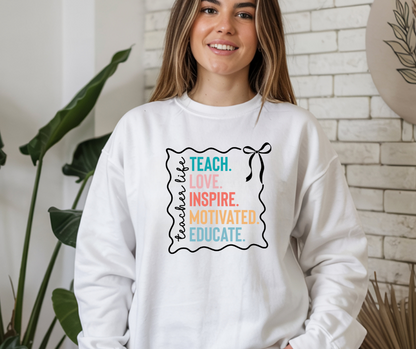 Teach Love Inspire Gildan Crewneck Sweatshirt