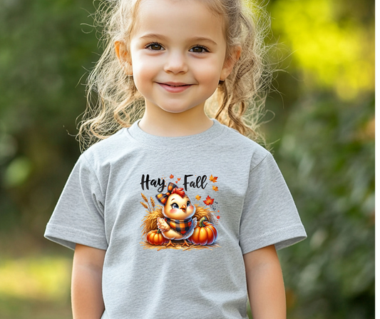 Hay Fall! Chick- Bella Canvas Youth tshirt