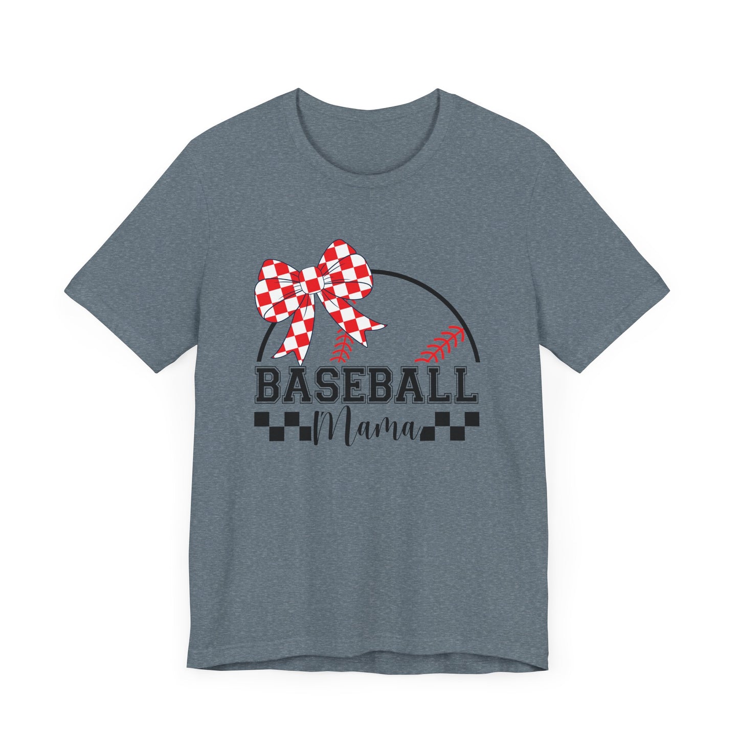 Baseball Mama Tee - Cute Unisex Jersey Short Sleeve T-Shirt for Sports Moms, Perfect for Game Day, Mother's Day Gifts, Casual Wear