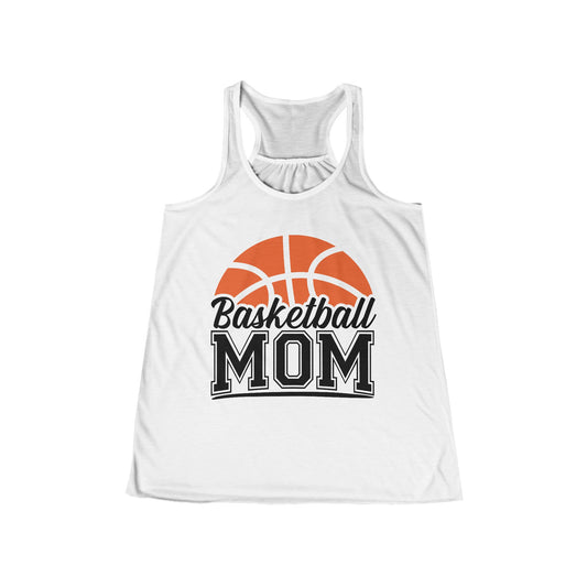 Basketball Mom Flowy Racerback Tank Top | Perfect for Game Days, Mother's Day, Athletes & Sports Lovers, Casual Wear, Fitness Style 1