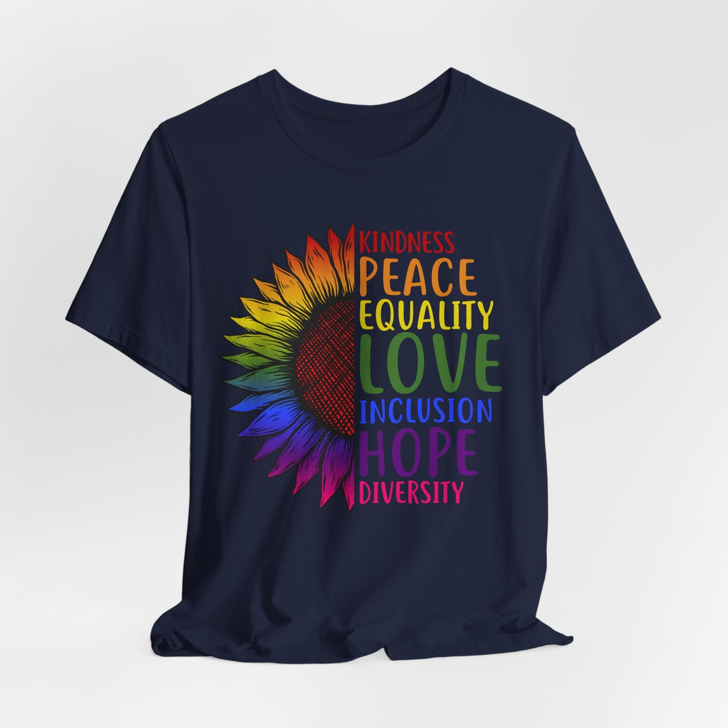 Flower Equality Graphic Tee | Kindness, Love, Diversity