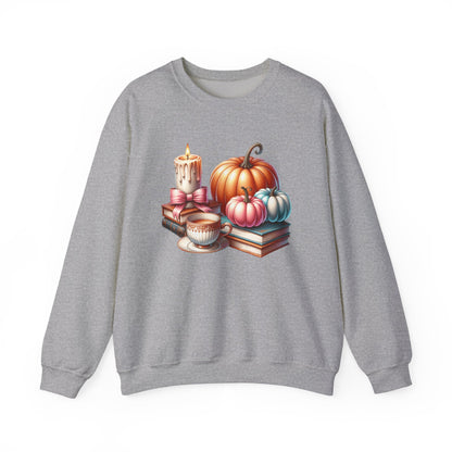 Candle Cozy Pumpkin Fall Gildan crewneck sweatshirt