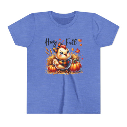 Hay Fall! Chick- Bella Canvas Youth tshirt