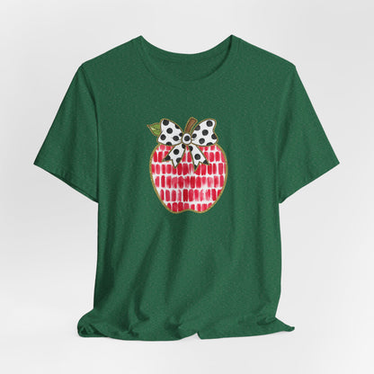 Apple Teacher Cute Bella Canvas Tshirt