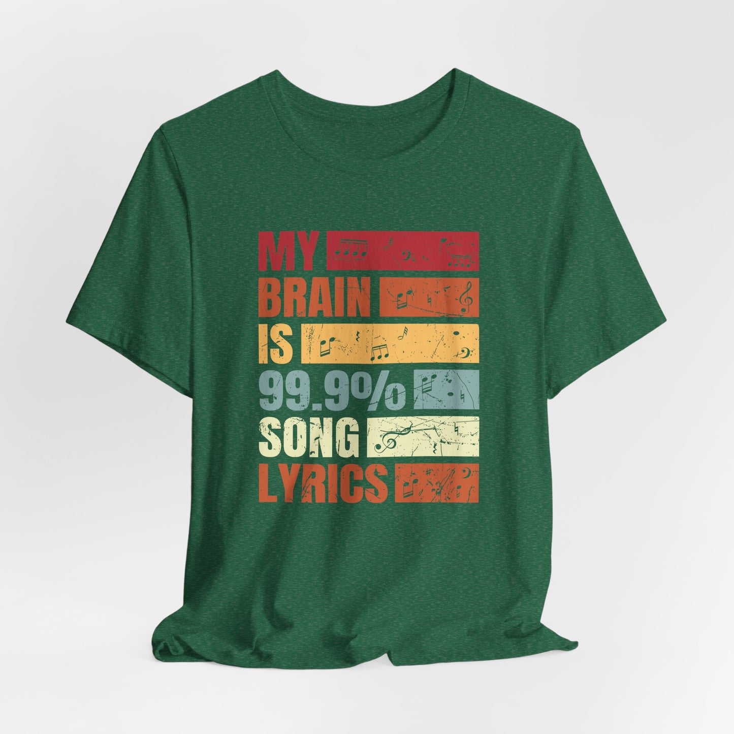 Song Lyrics Unisex Tee, Music Lover Shirt, Gift for Musicians, Funny T-Shirt, Song Lyric Apparel