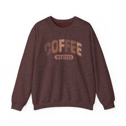 Coffee Weather Gildan Crewneck Sweatshirt