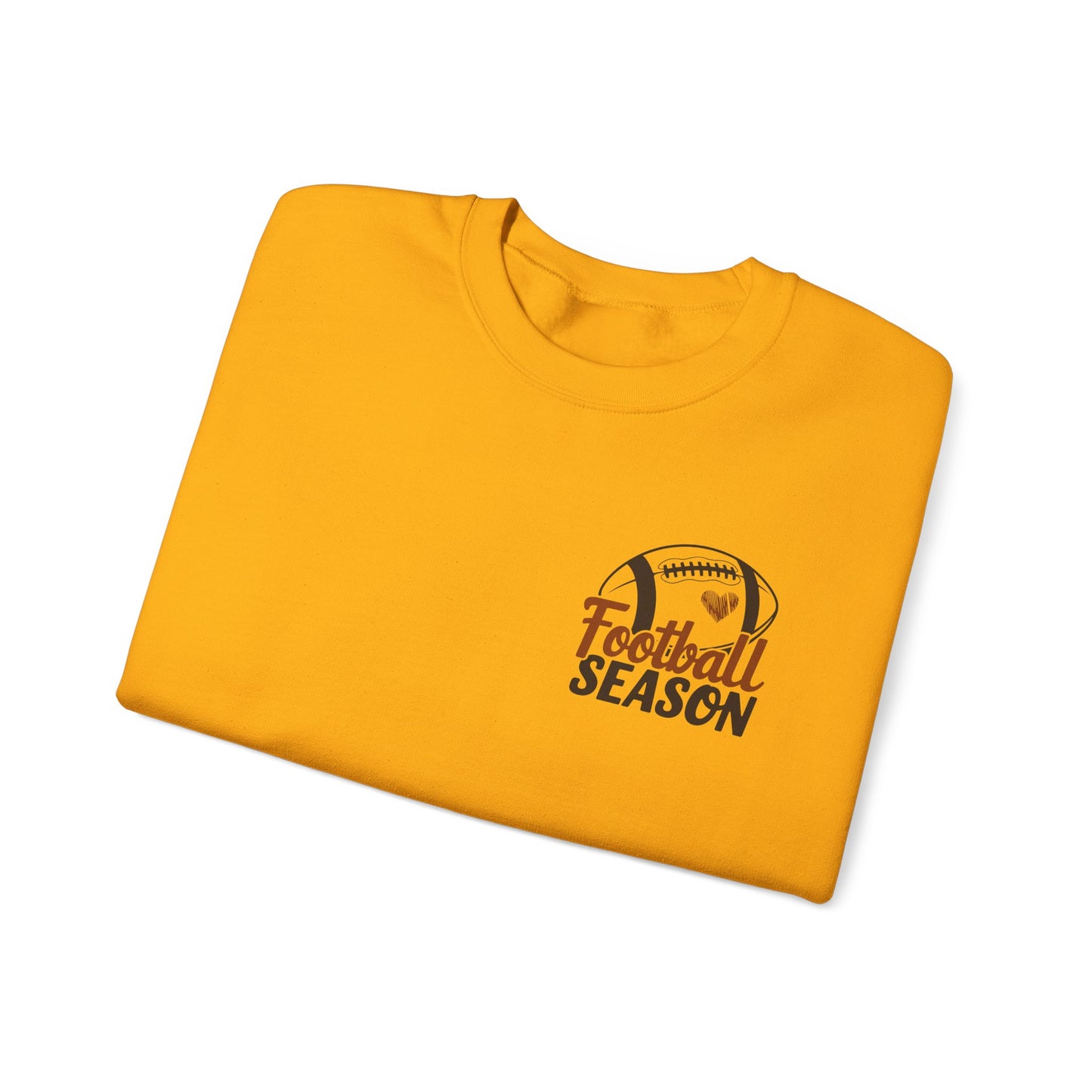 Football Season Sweatshirt, Front and Back Unisex Crewneck
