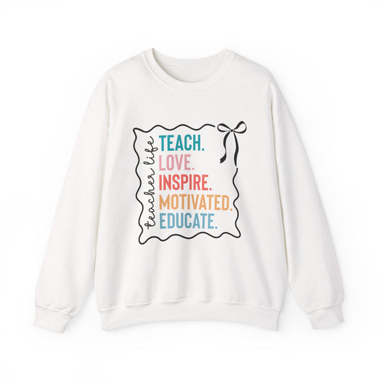 Teach Love Inspire Gildan Crewneck Sweatshirt