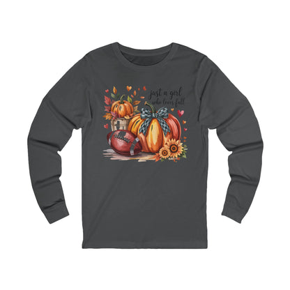 Fall Love Long Sleeve Tee, Cozy Autumn Shirt