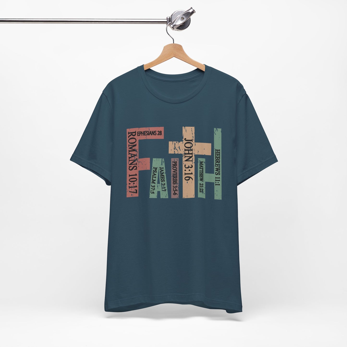 Faith Graphic Tee, Unisex T-Shirt, Inspirational Shirt, Casual Wear, Gift for Believers, Motivational Fashion