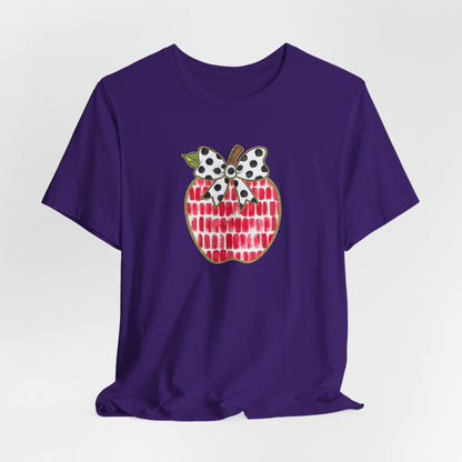 Apple Teacher Cute Bella Canvas Tshirt