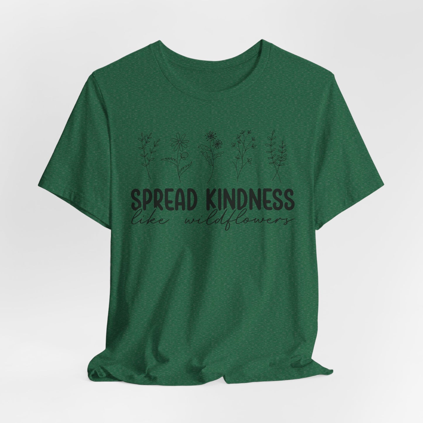Spread Kindness Wildflower Tee - Unisex Jersey Short Sleeve Shirt