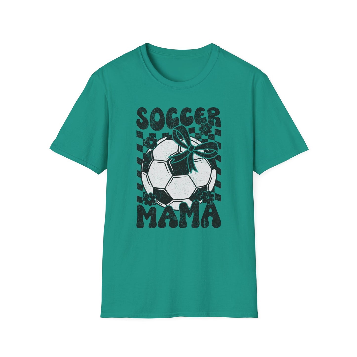 Soccer Mama Checkered Bella Canvas Tee