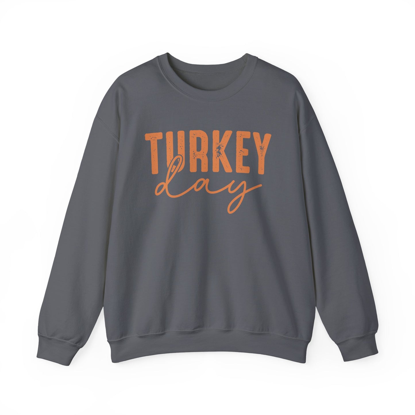 Turkey Day Thanksgiving Gildan Crewneck Sweatshirt