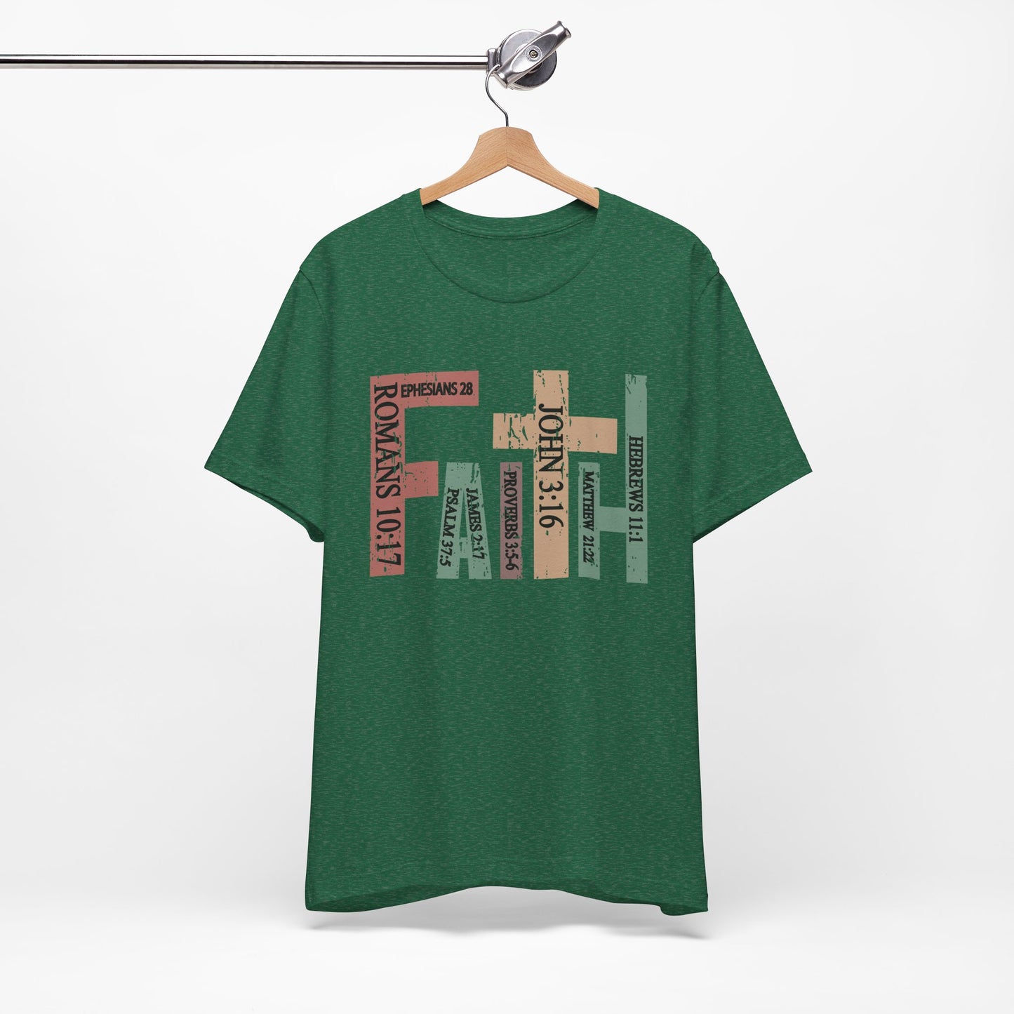Faith Graphic Tee, Unisex T-Shirt, Inspirational Shirt, Casual Wear, Gift for Believers, Motivational Fashion