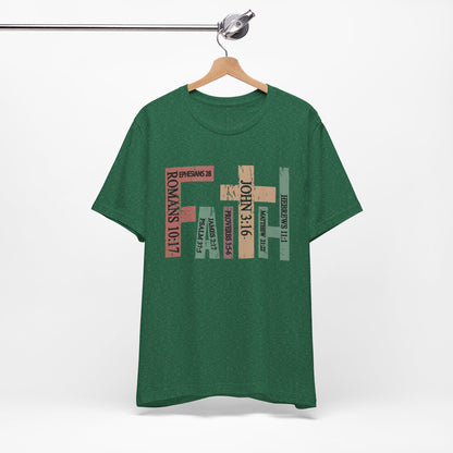Faith Graphic Tee, Unisex T-Shirt, Inspirational Shirt, Casual Wear, Gift for Believers, Motivational Fashion