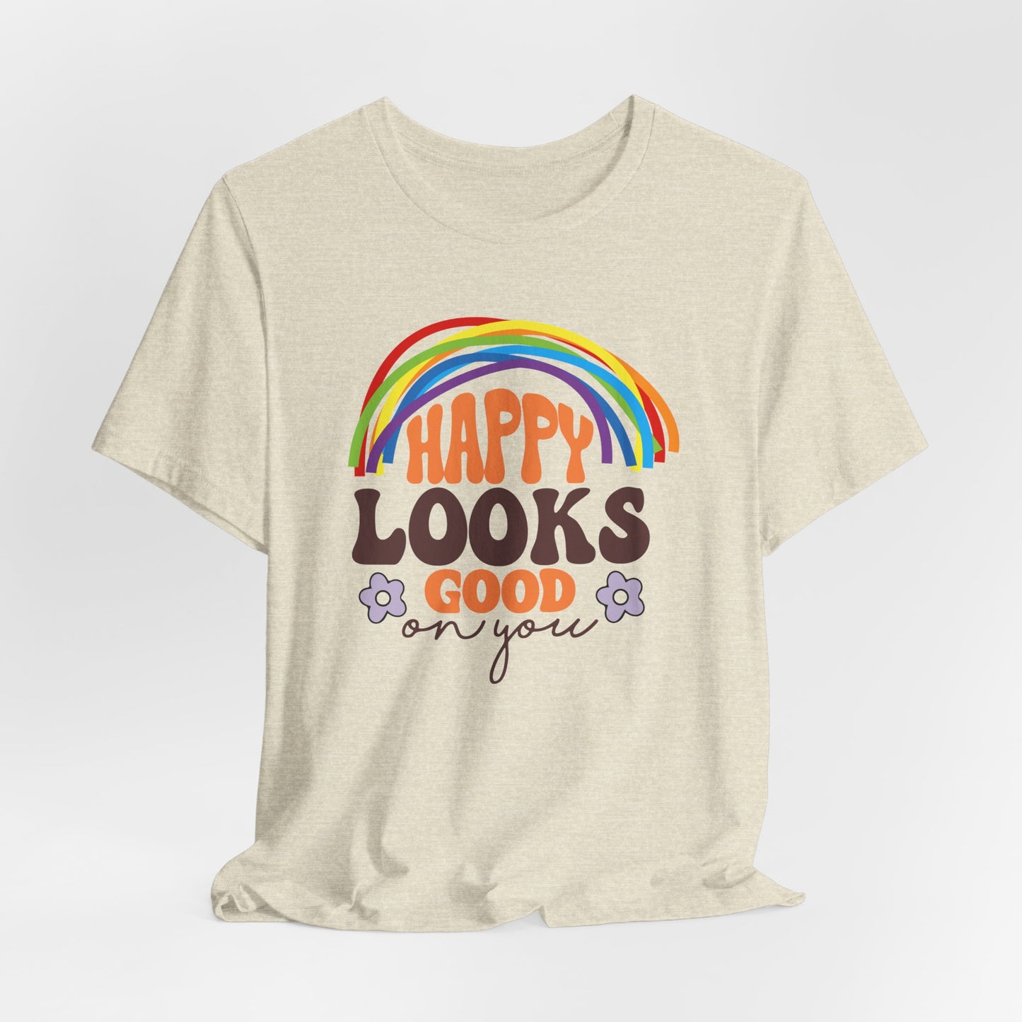 Happy Looks Good on You Tee - Unisex Jersey Short Sleeve T-Shirt for Positive Vibes and Joyful Celebrations