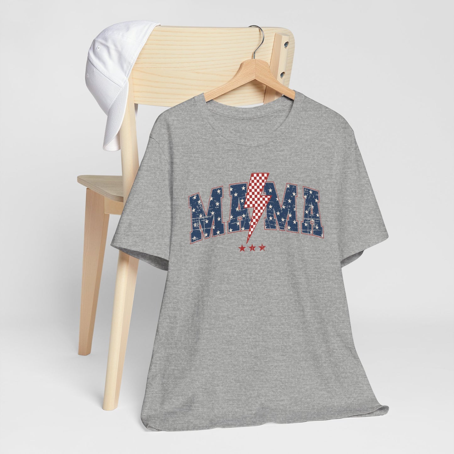 Patriotic Unisex Short Sleeve Tee - 'MAMA' Design
