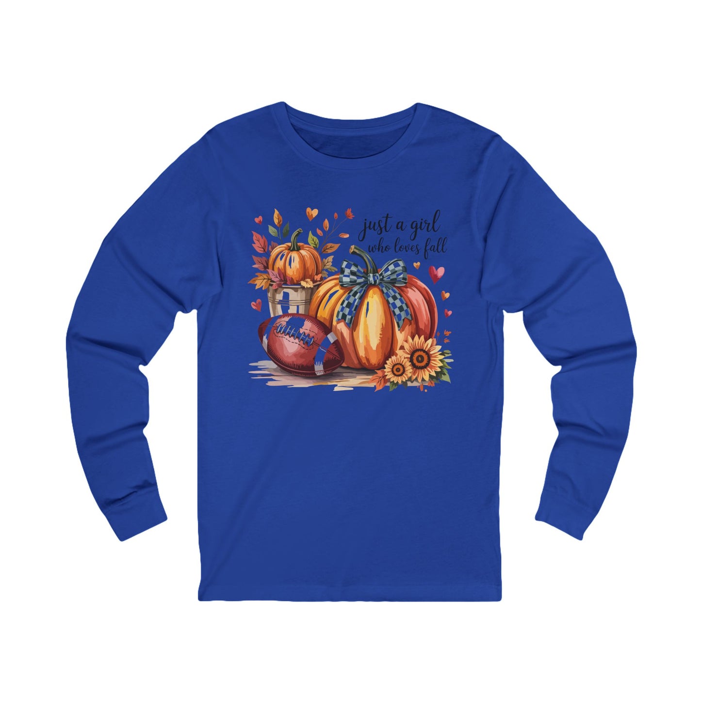 Fall Love Long Sleeve Tee, Cozy Autumn Shirt