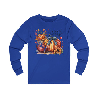 Fall Love Long Sleeve Tee, Cozy Autumn Shirt