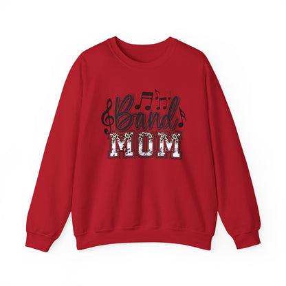 Band Mom Leopard Print Gildan Crewneck