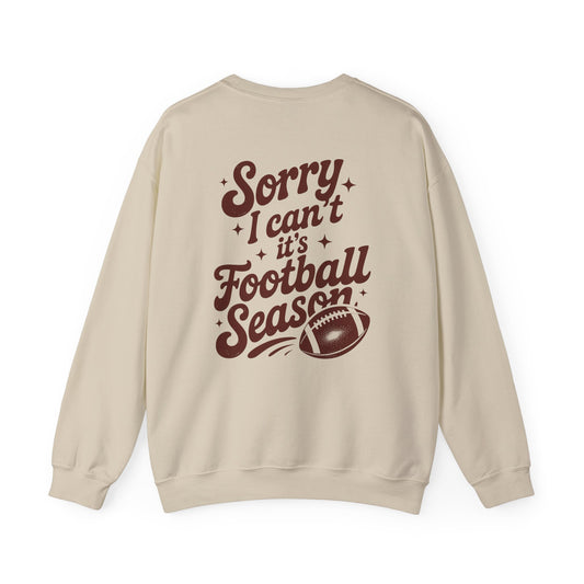 Football Season Sweatshirt, Front and Back Unisex Crewneck