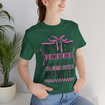 Funny Nap Instead Tee, Unisex Jersey Short Sleeve Shirt