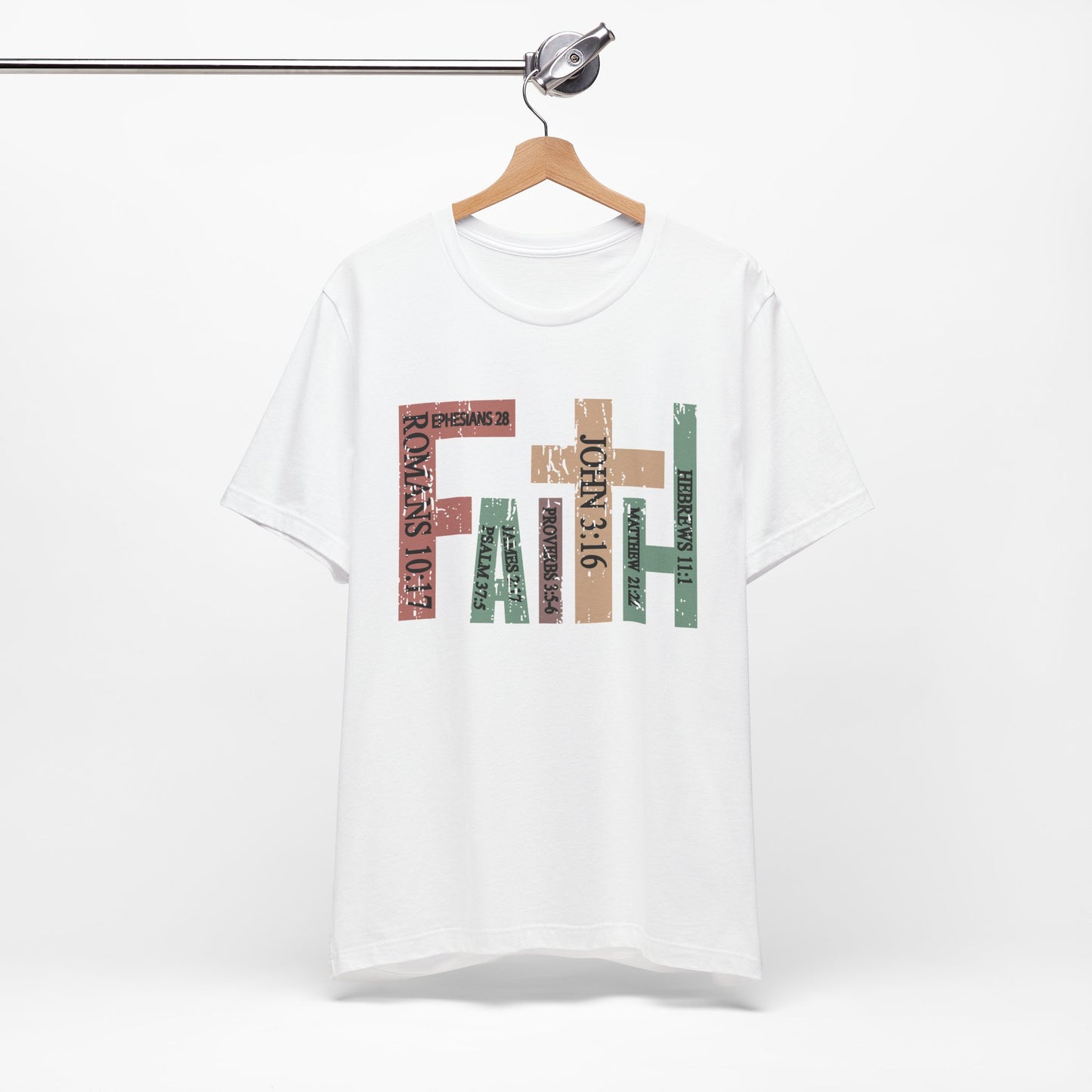 Faith Graphic Tee, Unisex T-Shirt, Inspirational Shirt, Casual Wear, Gift for Believers, Motivational Fashion