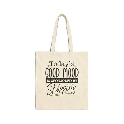 Shopping Mood Canvas Tote Bag